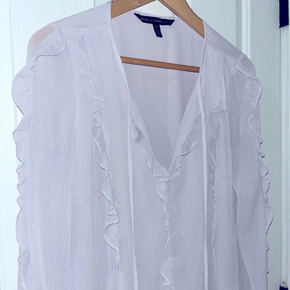 WHBM periwinkle blouse - Picture 4 of 4